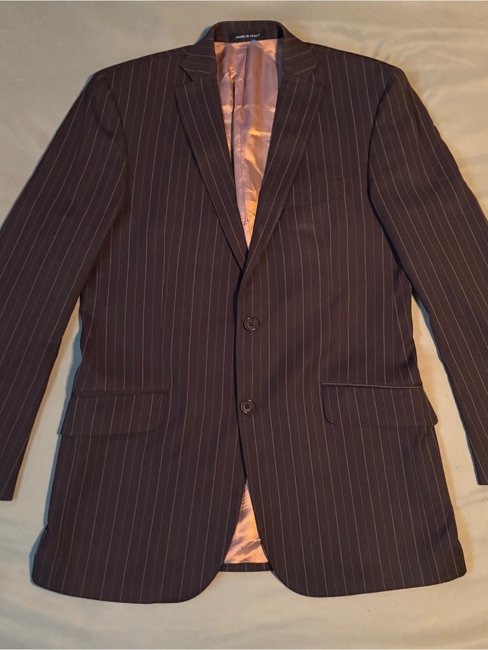 Vintage Cecil Gee Brown Pinstripe Suit Jacket / blazer - Classic Two-Button